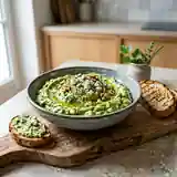 Tartinade avocat et roquefort fondant
