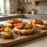 Tartines Croustillantes au Chèvre et Jambon Cru