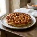 Tatin d'abricots rôtis au gingembre frais