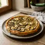 Tatin fondante courgette et chèvre