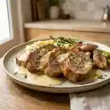 Tendron de veau fondant à la crème citronnée