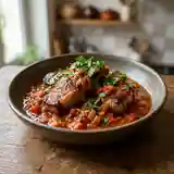 Tendrons de veau caramélisés à la sauce tomate fraîche maison