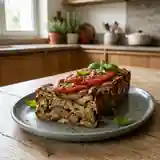 Terrine d'aubergines fondante accompagnée de son coulis de tomates maison