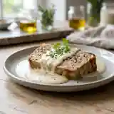 Terrine de veau maison accompagnée de sa sauce béchamel onctueuse