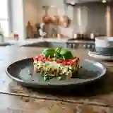 Terrine fondante tomate, avocat et basilic