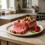 Terrine gourmande de fraises fraîches à la noix de coco