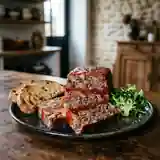 Terrine gourmande de joue et queue de bœuf au coulis de tomate maison
