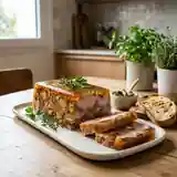 Terrine gourmande de rôti de porc à la gelée de cognac facile