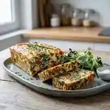 Terrine savoureuse d'œufs aux épinards frais et tomates fondantes