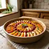 Tian de fruits d'été fondant et parfumé