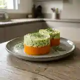 Timbales bicolores au carré frais : recette fraîche et gourmande
