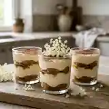 Tiramisu délicat aux fleurs de sureau : dessert frais et parfumé
