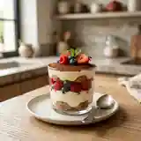 Tiramisu fondant aux fruits rouges et cacao