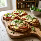 Toast gourmand à la mozzarella fondante