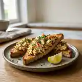 Toasts de crabe au curry