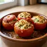 Tomates farcies au poulet et gruyère : recette facile et savoureuse