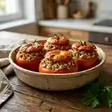 Tomates Farcies Gourmandes aux Flocons d'Avoine