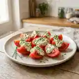 Tomates fraîches au fromage blanc et ciboulette : recette légère et savoureuse