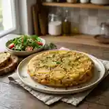 Tortilla espagnole rapide et savoureuse pour une personne