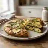 Tortilla aux courgettes et oignons