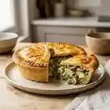 Tourte anglaise crémeuse au poulet