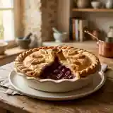 Tourte aux cerises juteuses et amandes