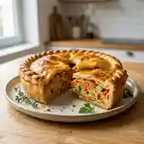 Tourte aux légumes savoureuse et facile à préparer