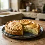Tourte de pommes de terre à la crème de ciboulette : recette gourmande et facile