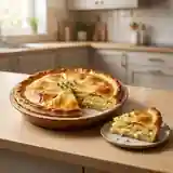 Tourte de pommes de terre fondante et dorée