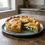 Tourte épinards et chèvre croustillante