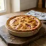 Tourte gourmande à la rhubarbe : dessert acidulé et fondant