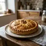 Tourte gourmande au jambon, champignons et comté fondant