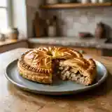 Tourte gourmande au jambon et cèpes : recette facile et savoureuse