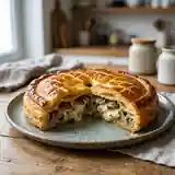 Tourte gourmande aux escargots et comté fondant