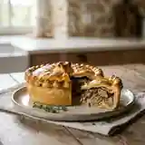 Tourte rustique aux foies de lapin fondants