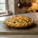 Tourte tressée aux épinards et ricotta façon Molise, Italie