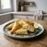 Triangles croustillants aux crevettes : recette facile et savoureuse