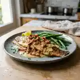 Truite à la moutarde et lardons fondants : recette savoureuse et facile