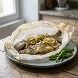 Truite du Céou en papillote, saveurs du Sud-Ouest