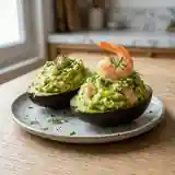 Turban d'avocat crémeux aux crevettes