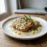 Veau crémeux au citron confit et estragon
