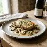 Veau crémeux aux champignons et Chablis : recette gourmande et raffinée