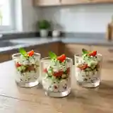 Verrine fraîcheur au carré frais : recette légère et savoureuse