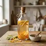 Vinaigre Aromatisé aux Agrumes et Feuilles de Citronnelle Maison
