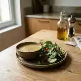 Vinaigrette minceur légère au bouillon pour salade