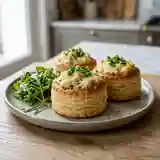 Vol-au-vent gourmand à la brandade de morue onctueuse