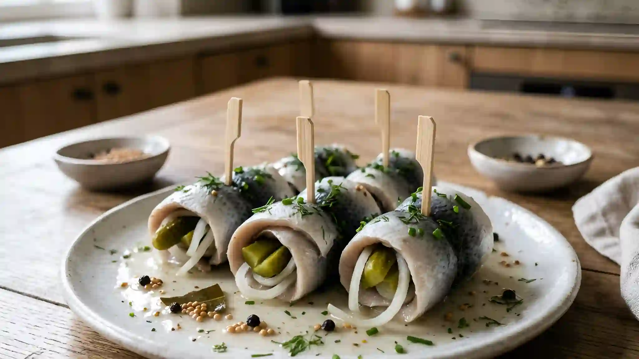 Roolmops Rollmops de Harengs au Vinaigre : Recette Traditionnelle Facile et ...