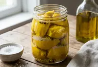 Citrons Confits au Sel et à l'Huile d'Olive Maison