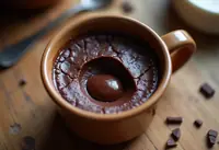 Fondant au chocolat ultra rapide au micro-ondes pour une personne