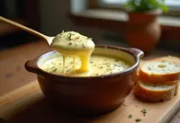 Fondue au Parmesan Crémeuse et Savoureuse pour Une Personne